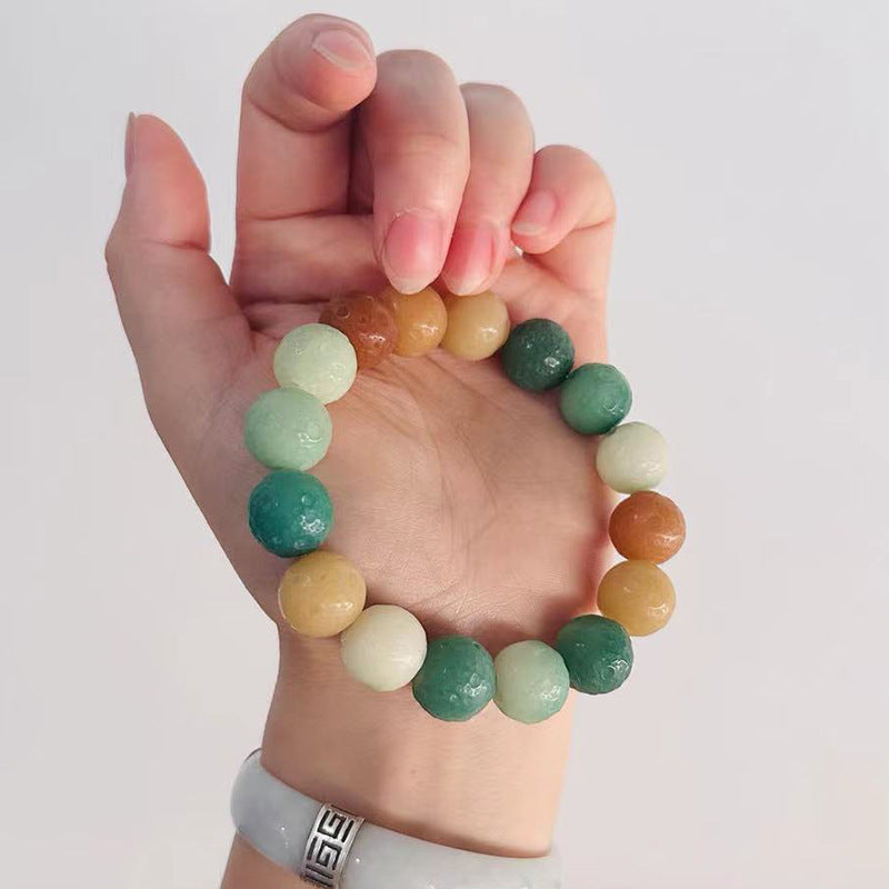 Paw Caramel Gradient Green Candy Landscape Material Bracelets