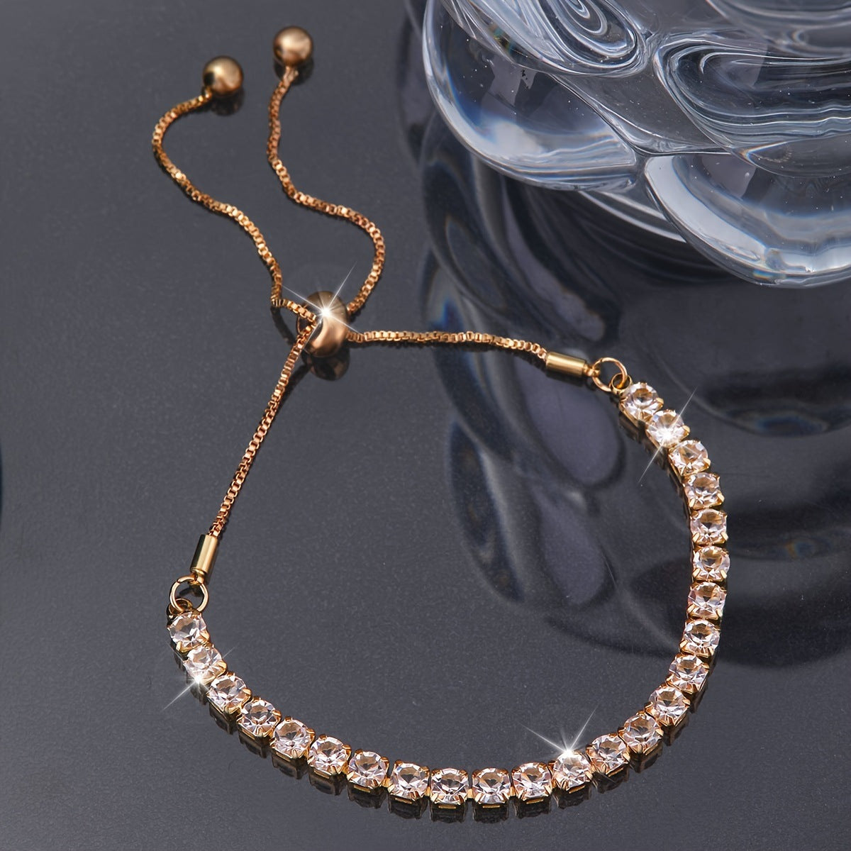 Women's Shining Full Diamond For Adjustable Light Bracelets