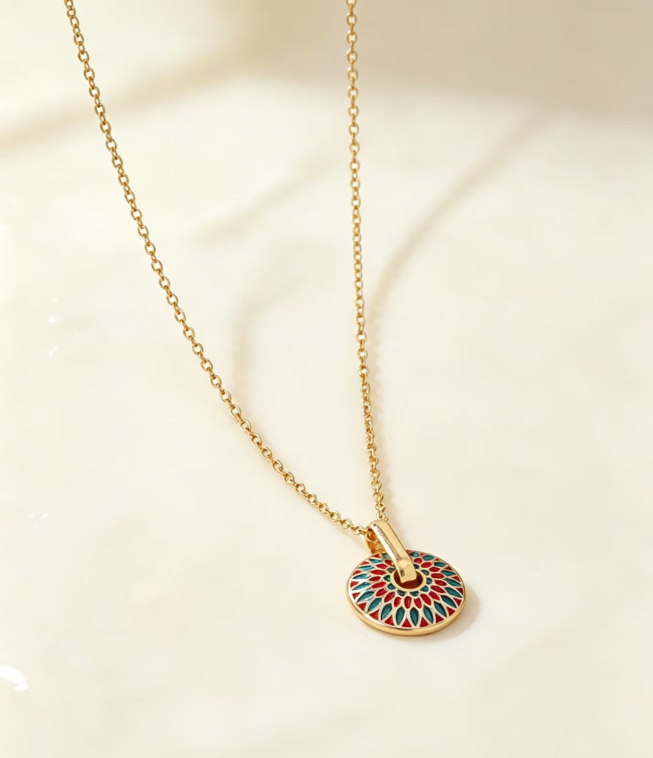 Painted Daisy Pattern Stylish Simple Personality Jewelry Set