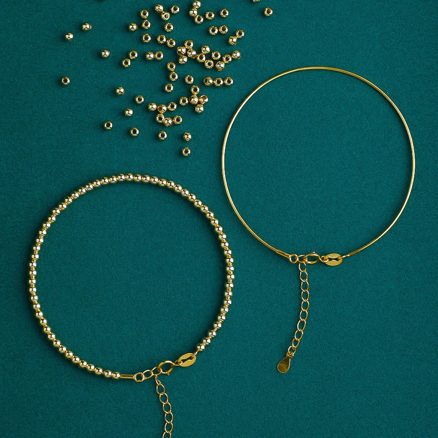 Wear Golden Balls Only In Diameter With Bracelets