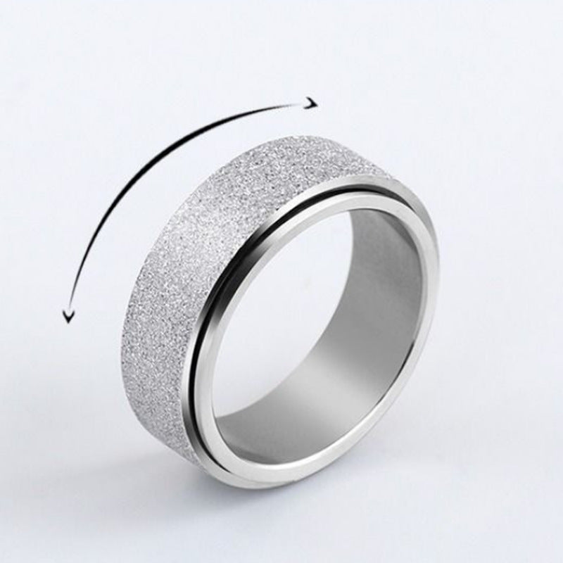 Men's Steel Frosted Fashion Casual Hand Jewelry Rings
