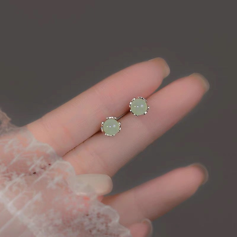 Women's Ear Niche Design Sun Green Earrings