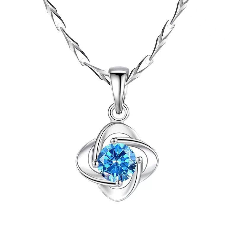 Women's Pure Sier Simple Four-leaf Clover Fashion Necklaces