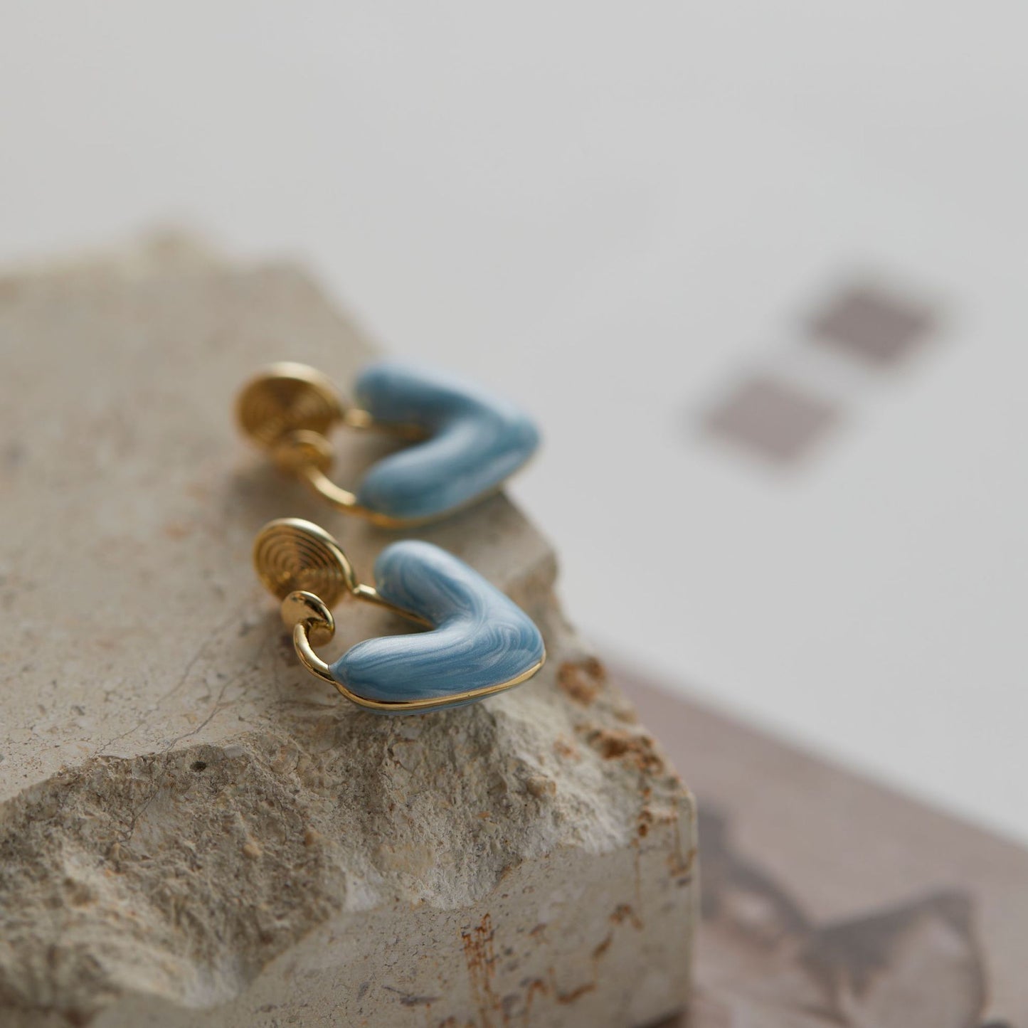 Streamer Texture French Simplicity High-grade Versatile Earrings