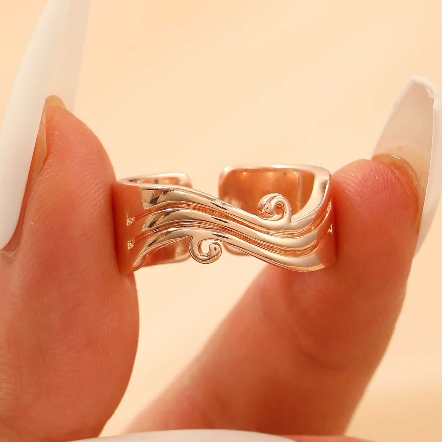 Love Cross Open Female Special Interest Rings