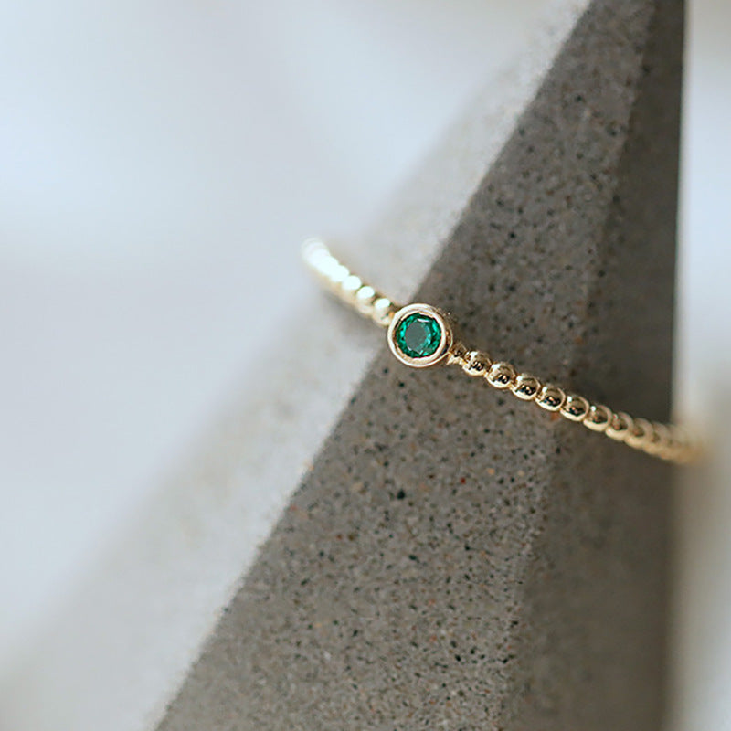 Women's Sier Korean Simple Opening Affordable Luxury Rings