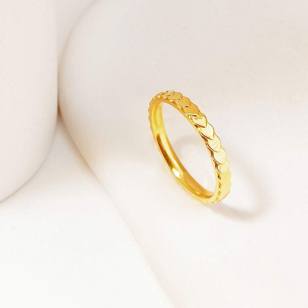 Pattern Female Personality Simple Titanium Steel Rings