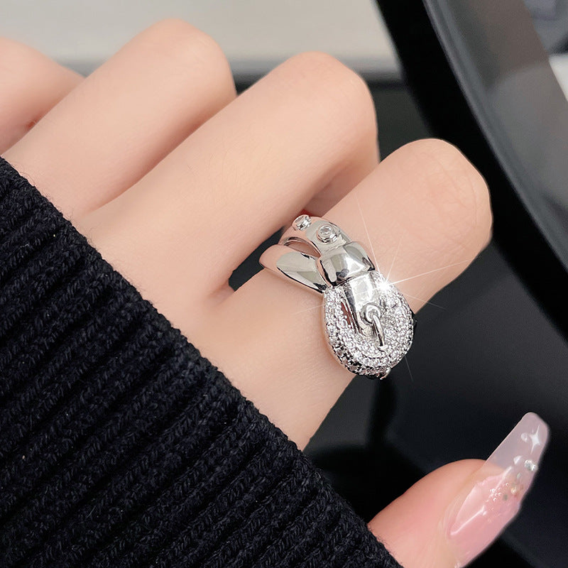 Nail Twin Open Design Personalized Cold Rings
