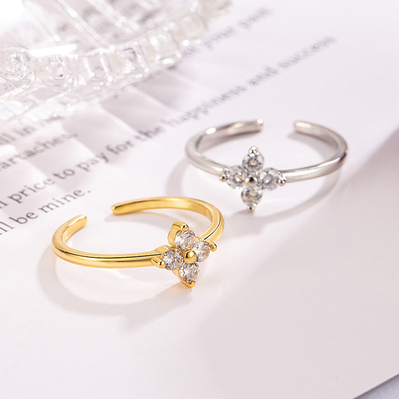 Light Luxury Design High-grade Summer Fresh Simple Rings