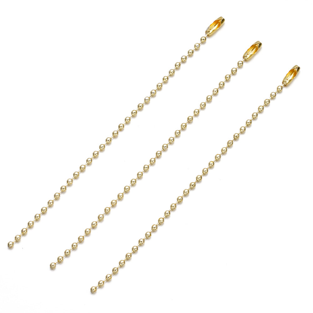 Bead Metal Wave Chain Tag Key Jewelry Accessories