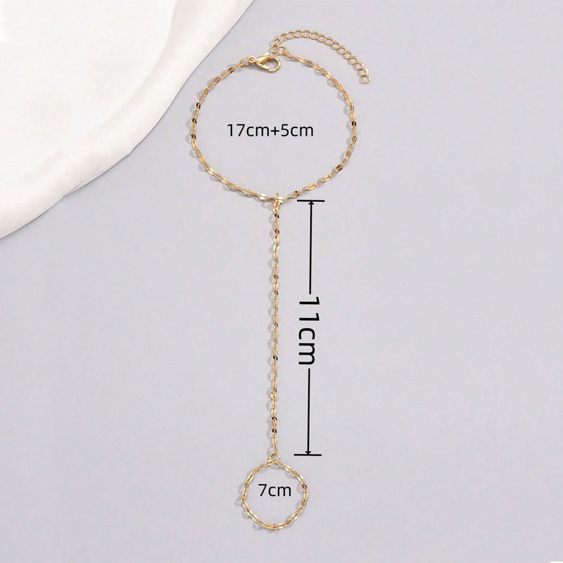 Metal Beads Female Simple Cold Style Imitation Pearl Bracelets