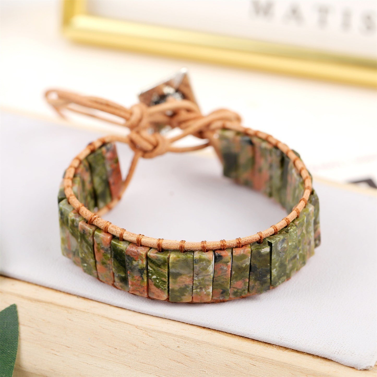 Ornament Emperor Stone Hand-woven Leather Bohemian Bracelets