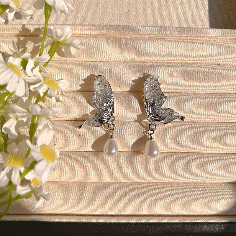 Women's Pin Korean Flower Butterfly High-grade Imitation Rings