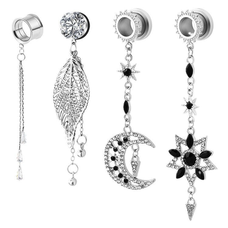 Hollow Jeweled Ear Extender Auricle Large Earrings