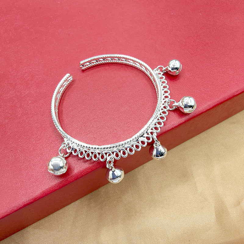 Lakes Stall Miao Sier Ethnic Style Eight Bell Bracelets