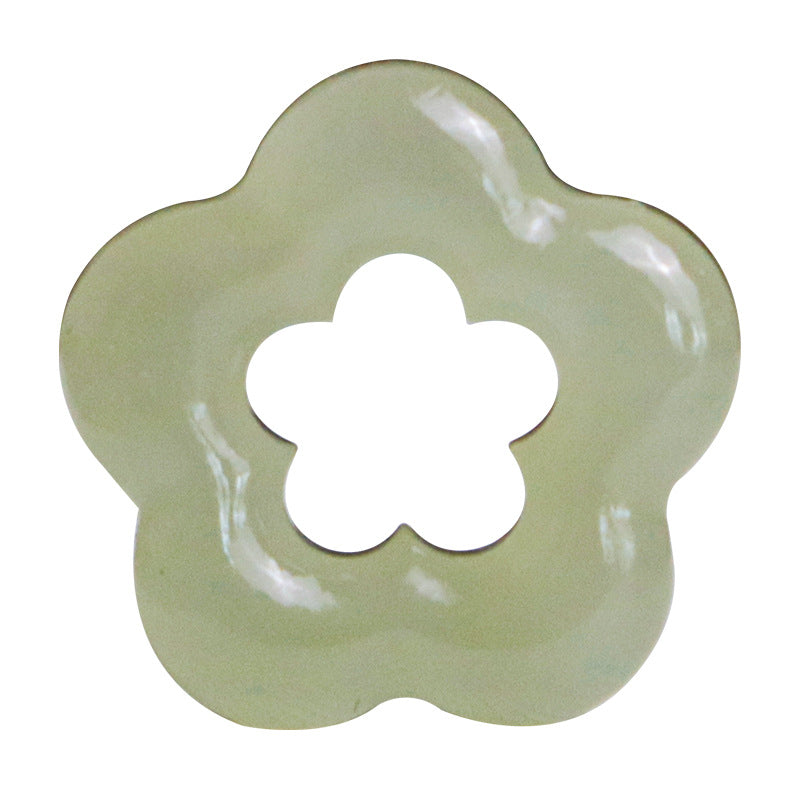 Natural Material Clear Water Jade Five-pointed Jewelry Accessories