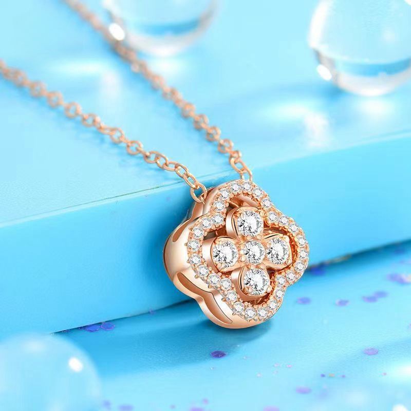 Lucky Four-leaf Clover Detachable Female Smart Necklaces