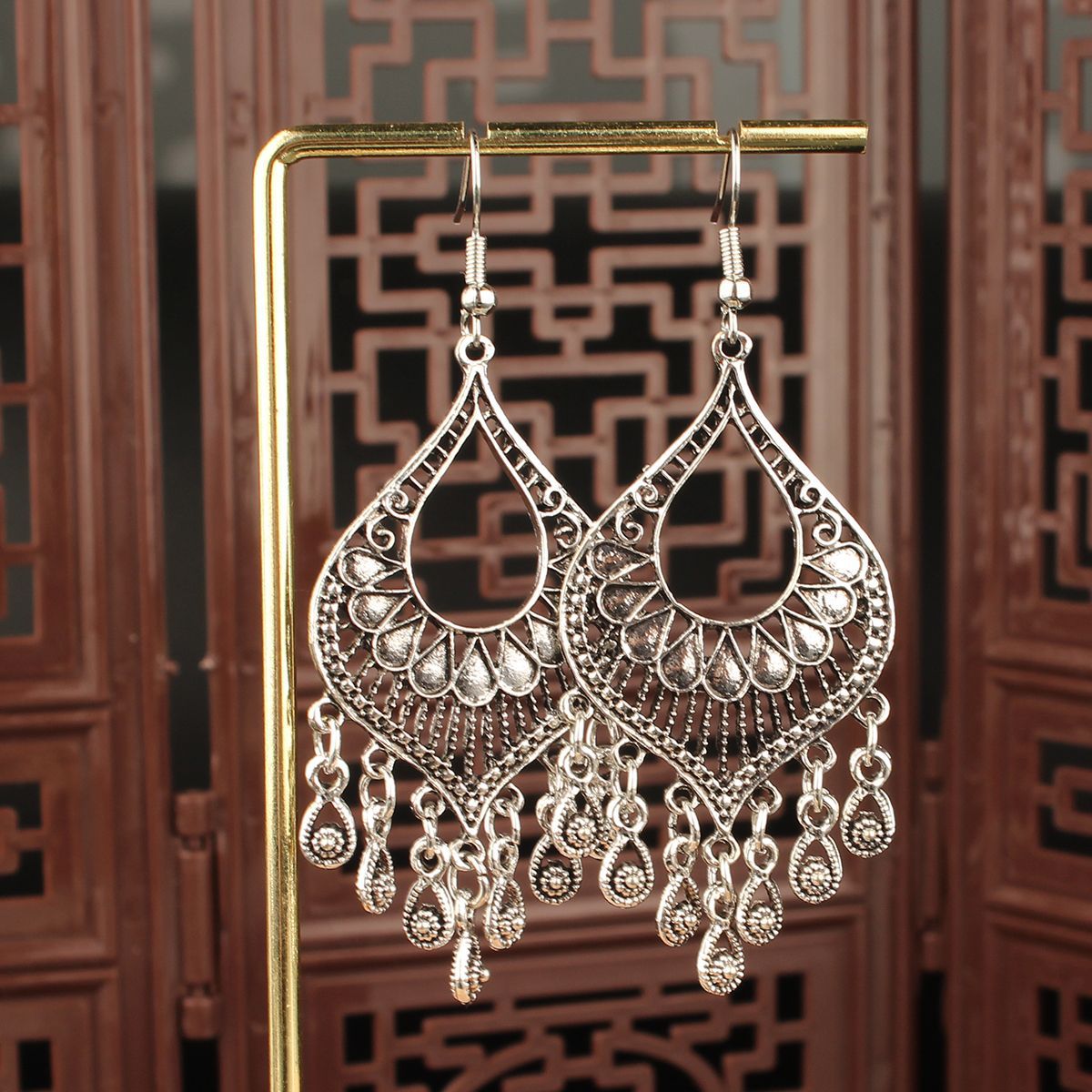 Imitation Sier Miao Tourist Attractions Bohemian Earrings