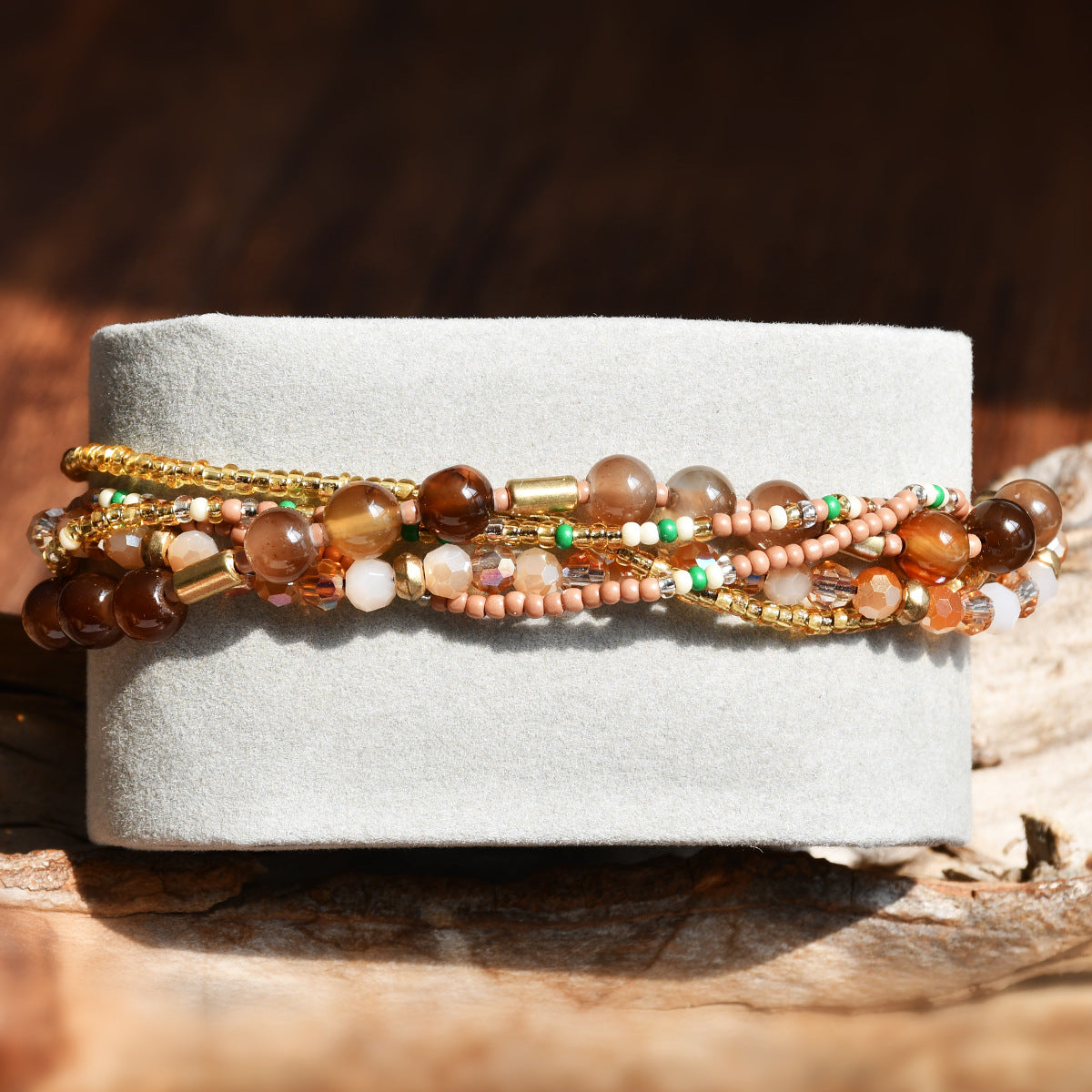 Gravel Crystal String Beads Female Niche Bracelets