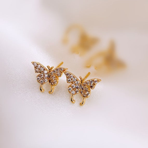 Small Butterfly Trendy Ear Clip Fairy Rings