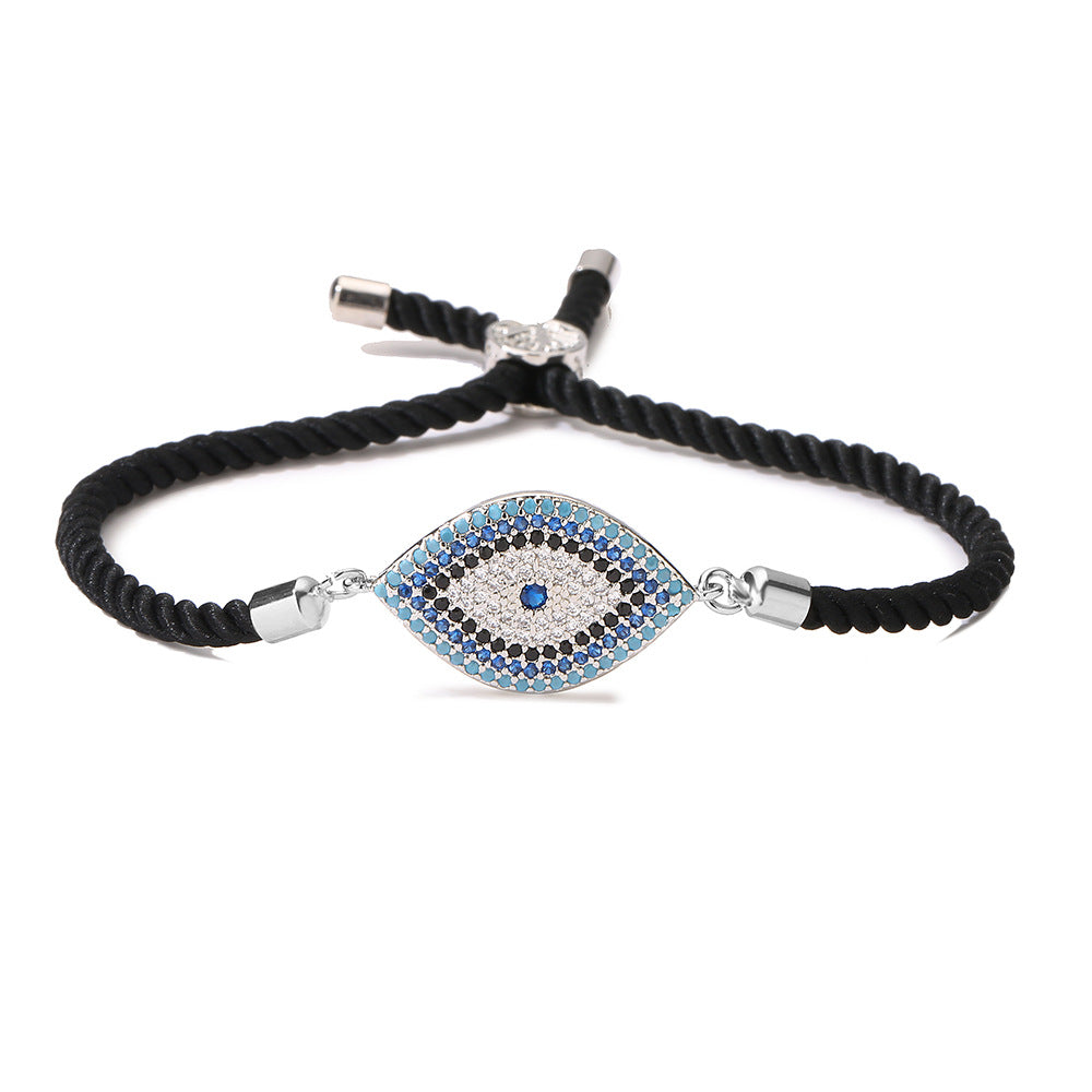 Australian Bronze Gold Plated Zircon Devil's Eye Female Bracelets