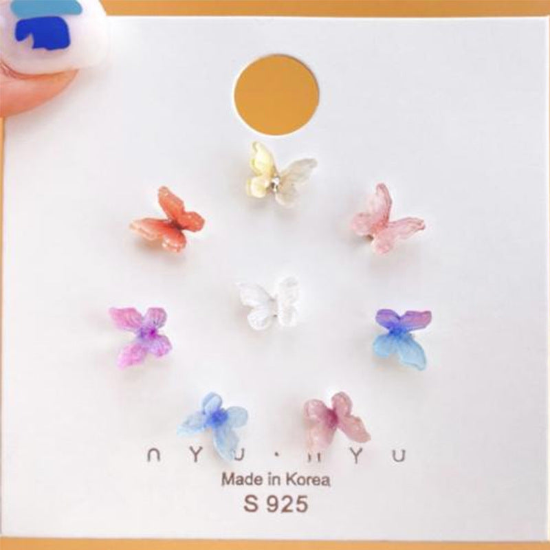 Butterfly Suit Pairs Creative Simple Acrylic Earrings