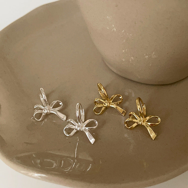Women's Bow Metal Ear Cuff Simple Exquisite Earrings