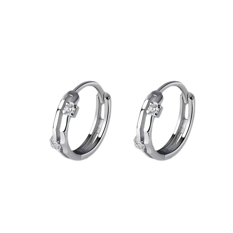 Women's Diamond Double Layer Ear Bone Niche Trendy Earrings