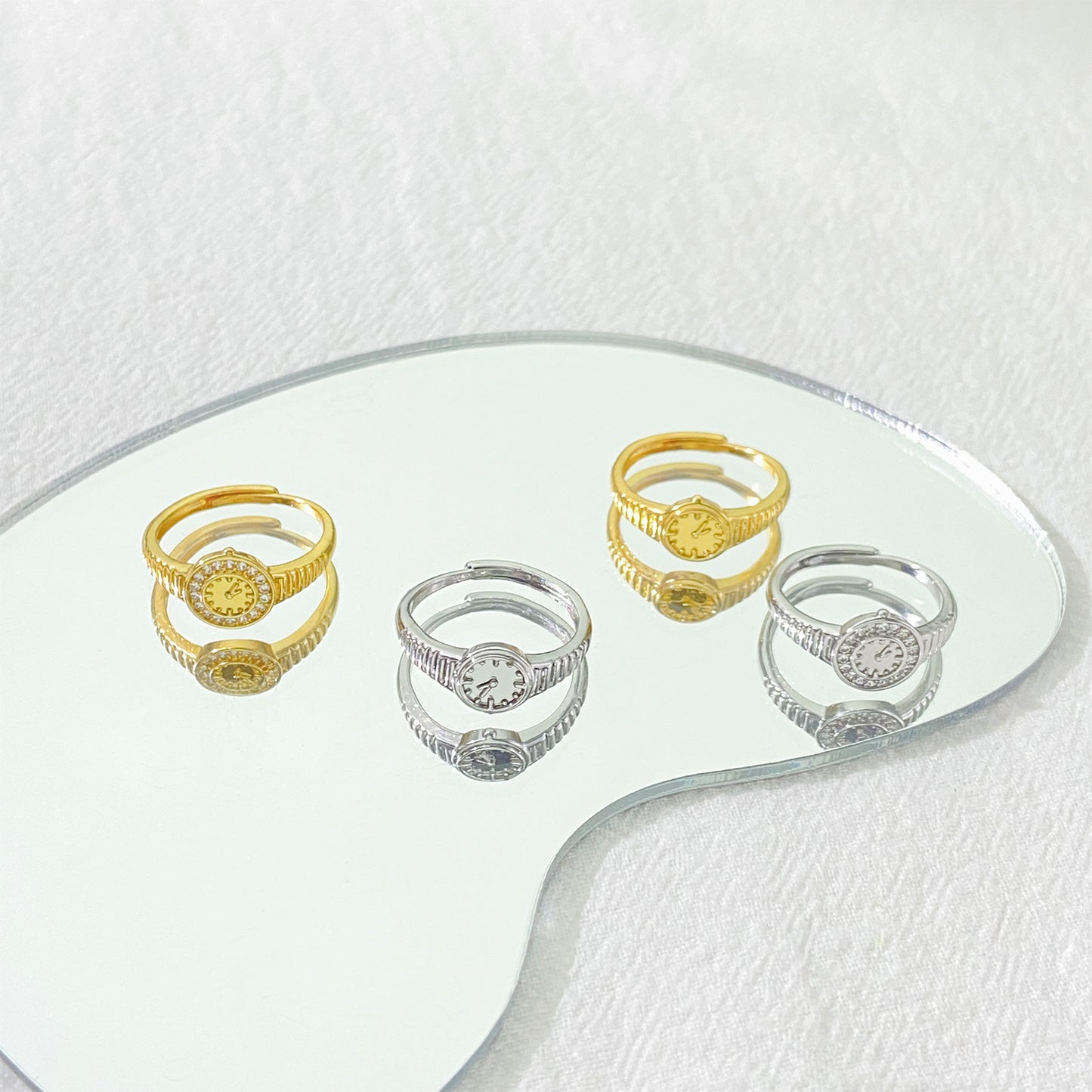Light Luxury Adjustable Mouth Personality Gift Rings