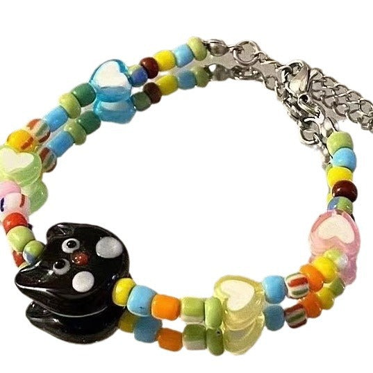 Colorful Beads Female Design High-grade Adjustable Bracelets