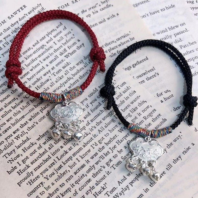 Chinese Style Safety Lock Bell Carrying Strap Gift For Bracelet
