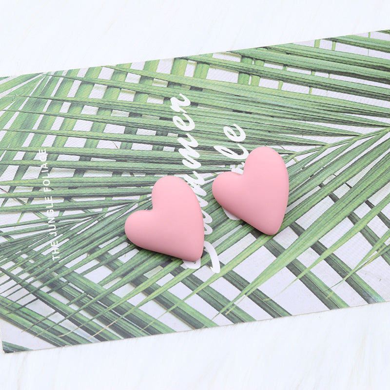 Women's Story Yellow Heart Shaped Valentine's Day Earrings