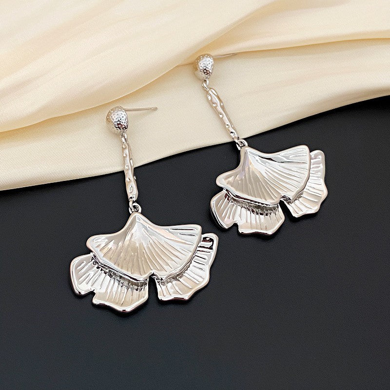 Oil Oval Geometric French Retro Special Earrings