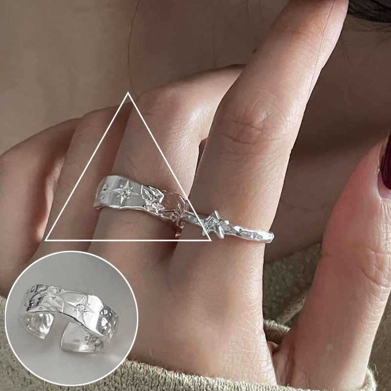 Korean Style First Line Winding Twist Open-end Temperament Rings