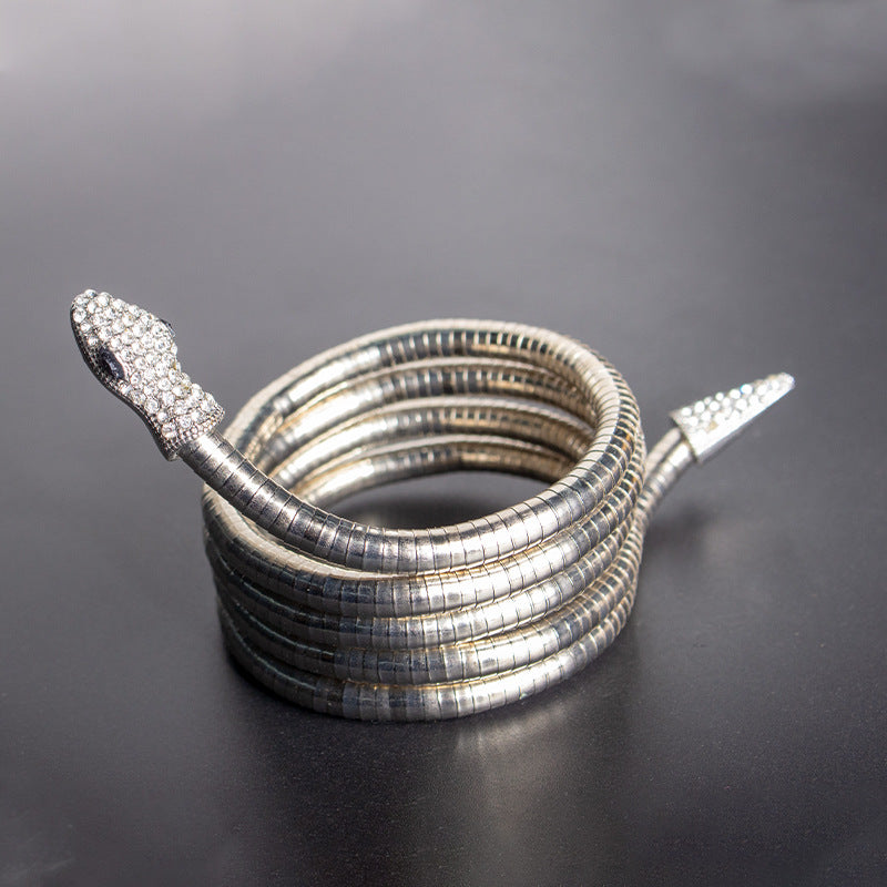 Women's Bendable Snake Adjustable Punk Shaped Gold Bracelets