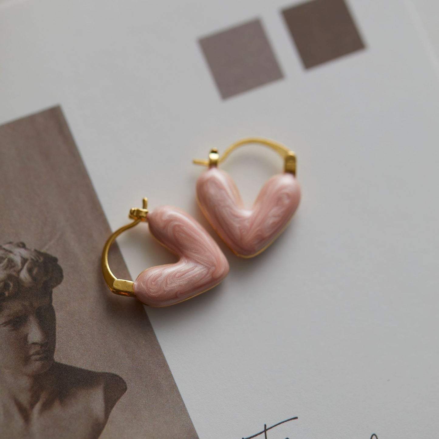 Streamer Texture French Simplicity High-grade Versatile Earrings