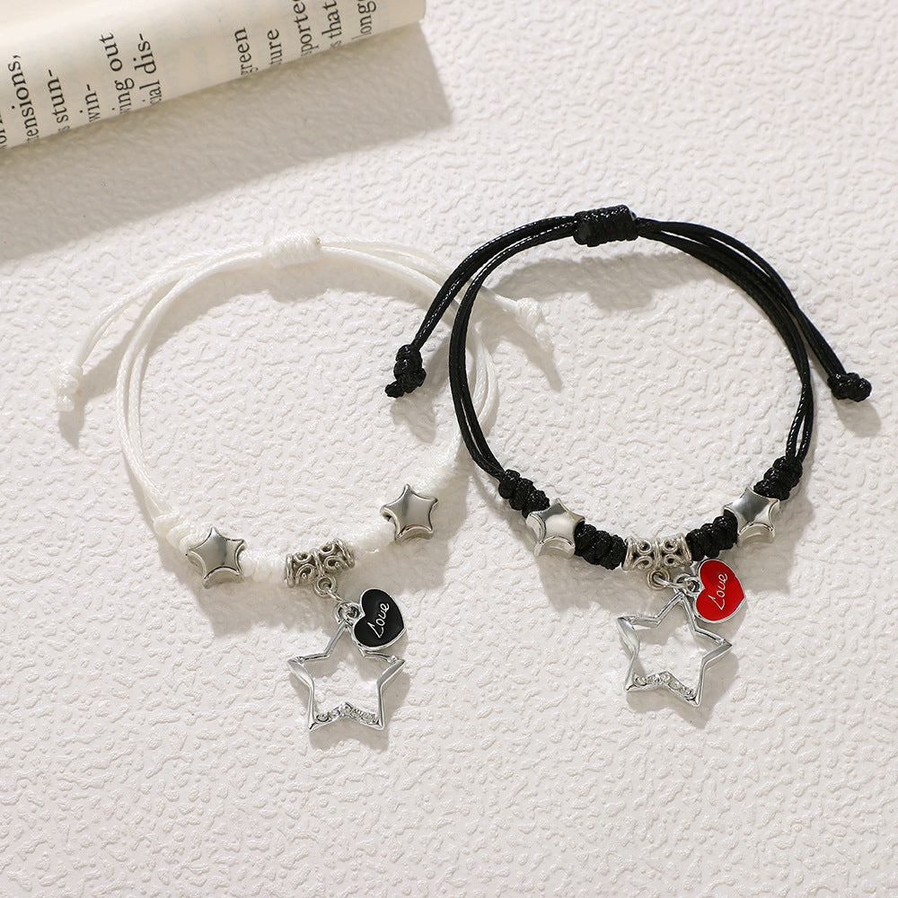 Women's & Men's Woven Couple Pair Female Friends Sisters Bracelets