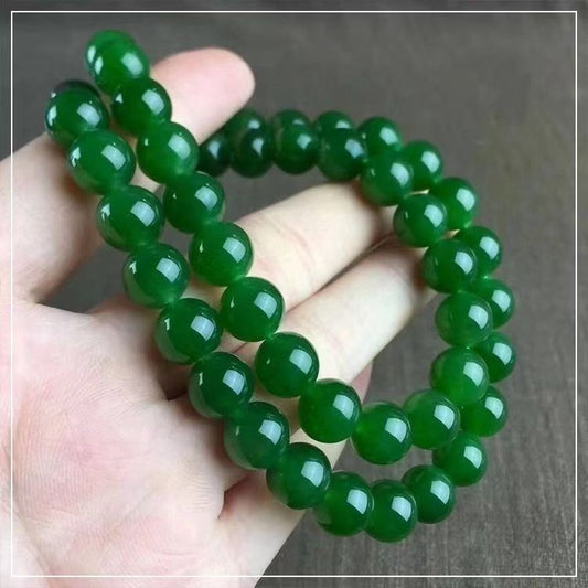 Spinach Beryl Ball Type Taiwan Gray Necklaces