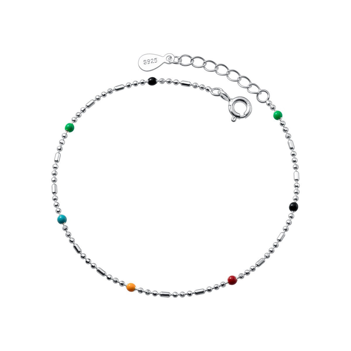 Sier Colors Beads Ethnic Style Simple Meticulous Bracelets