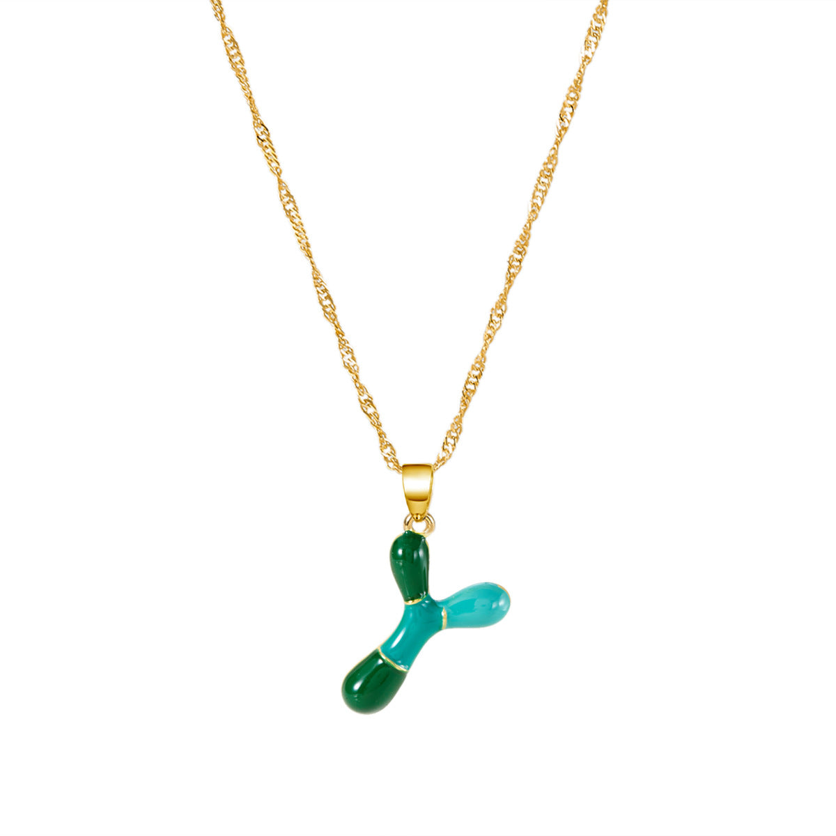 Letter Fashionable Dopamine Color Bubble Clavicle Necklaces