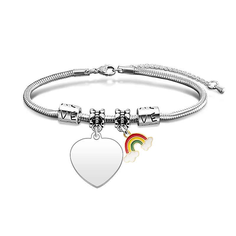 Steel Snake Bone Blank Material Holiday Bracelets