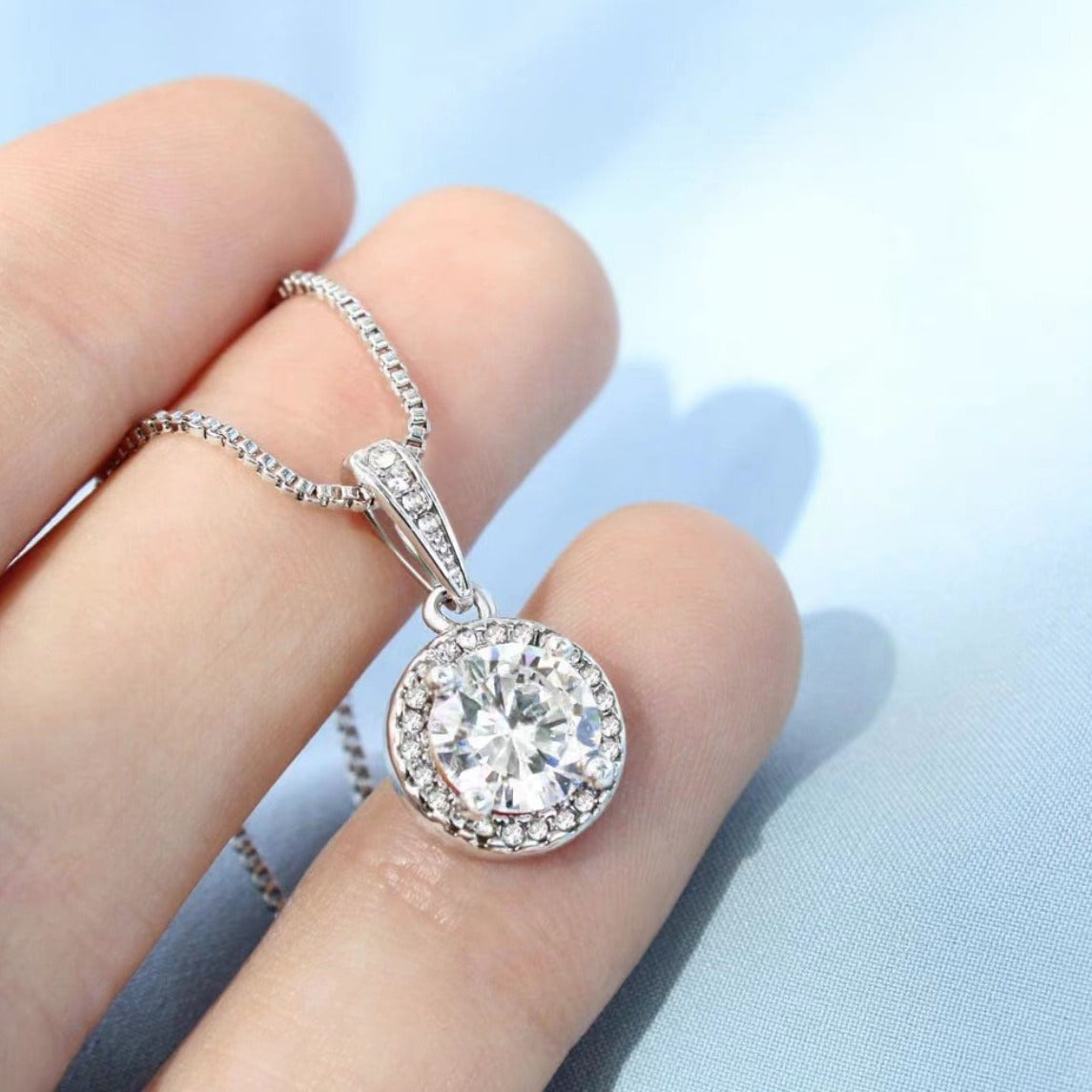 Women's Sier Round Clavicle Chain Fashion Simple Necklaces