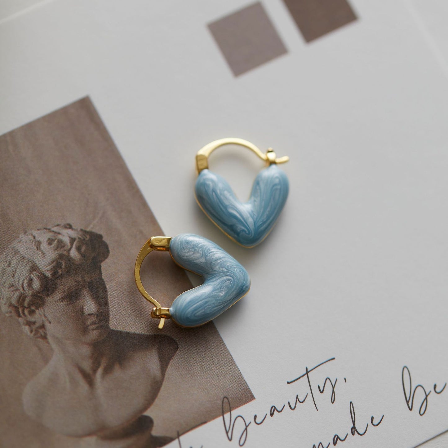 Streamer Texture French Simplicity High-grade Versatile Earrings