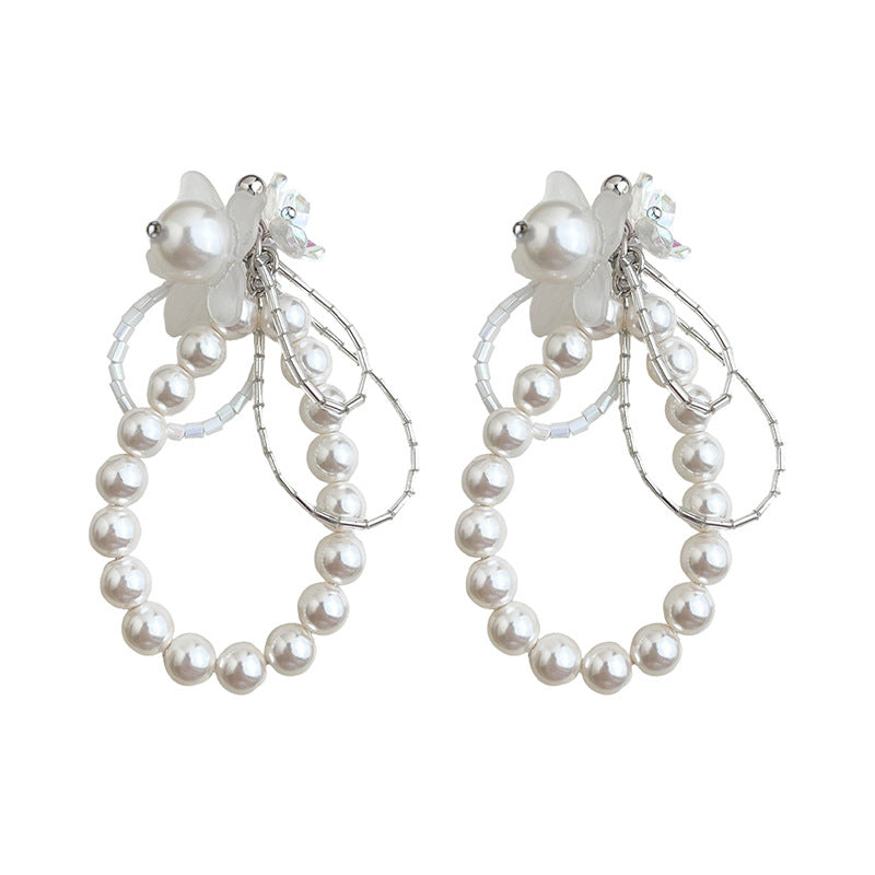 Model Style Fashion High-grade Handmade Geometric Flower Elegant Rings