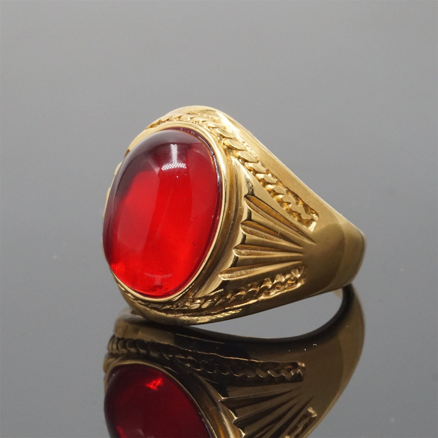 Women's & Men's Trendy Titanium Steel Inlaid Graceful Fashionable Rings