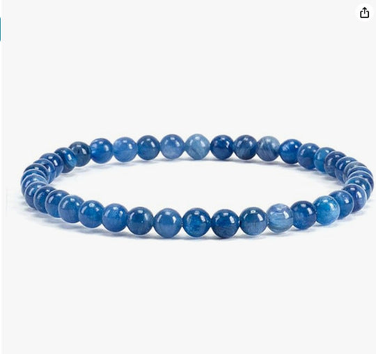 Natural Stone Elastic String Beaded Green Bracelets