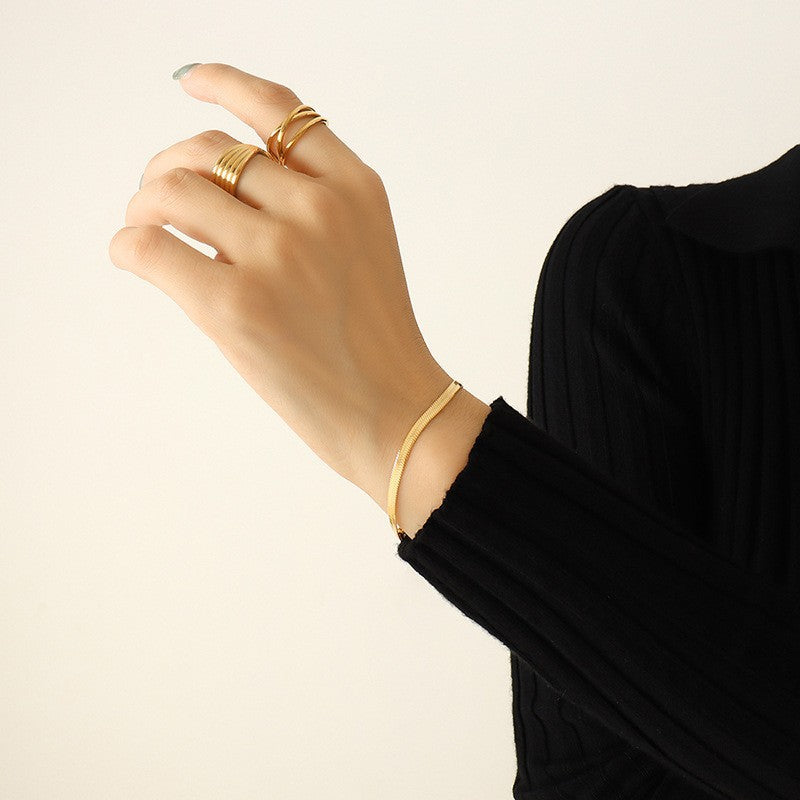 Personalized Gold Snake Bones Design Hot Necklaces