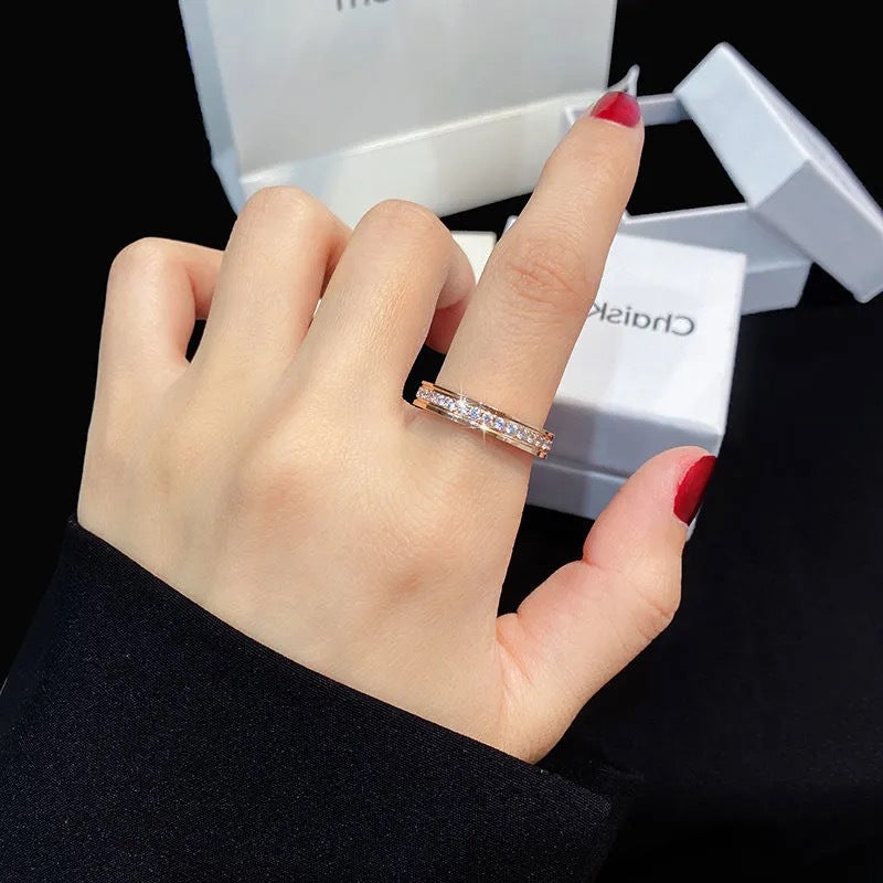 Women's & Men's Titanium Steel Home Valentine's Day Gift Rings
