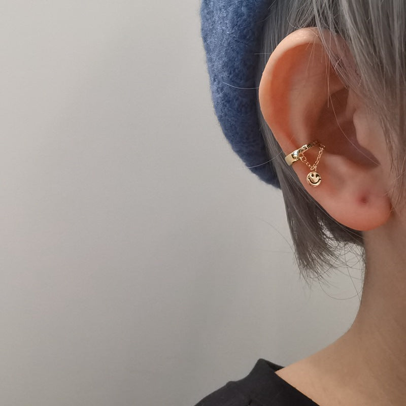 Men's Side Ear Clip Trendy Pseudo Painless Without Piercing Earrings