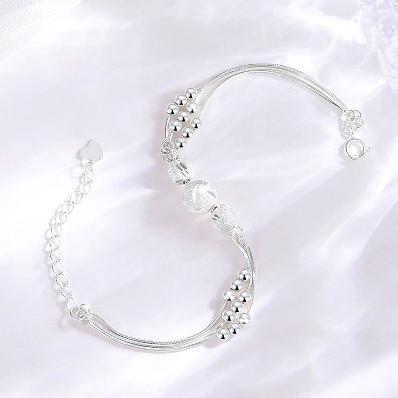 Sier Female Design Light Luxury Bell Good Style Bracelets